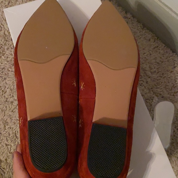 Embroidery suede pointe boho shoes - Picture 4 of 5